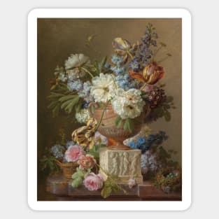 Flower Still-life with an Alabaster Vase Sticker